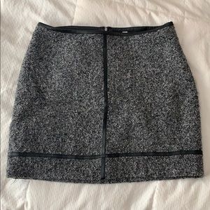 Wool mini skirt